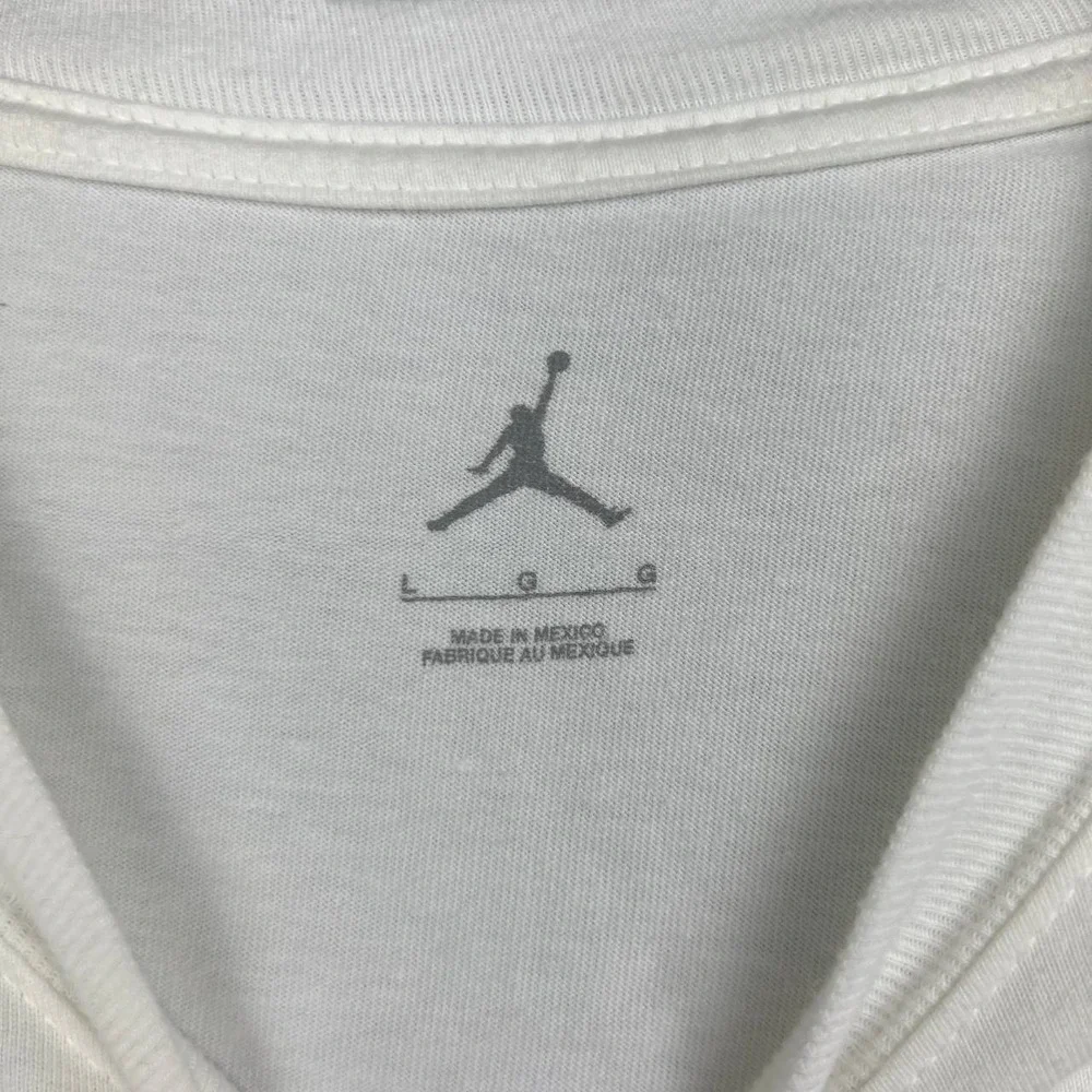 Air Jordan UCLA Bruins Shirt Men Large White Long Sleeve Crewneck Cotton L